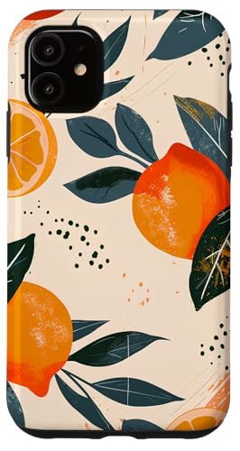Hülle für iPhone 11 Zitronen Orangen abstraktes Design von Zitronen Orangen abstraktes Design