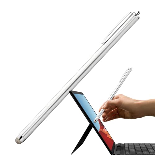 Eingabestift, Eingabestifte für Touchscreens, Stifte mit Silikonspitze, Eingabestift mit Silberfaser-Mesh-Spitze, stilvolle Universal-Eingabestifte für alle Touchscreen-Geräte, Tablet-Stift mit hoher von Ziurmut