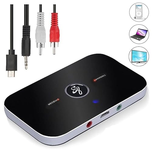 ZIYAN Bluetooth Transmitter Empfänger Wireless Aux Audio Adapter TV Kopfhörer mit Kabel Aux 3.5mm und RCA,Sender Empfänger von Ziyan