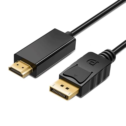 Ziyan 4K DP auf HDMI Adapter Kabel DisplayPort 1.2 HDMI 1.4 Wandler Full HD 3D 1080p 1,8m von Ziyan