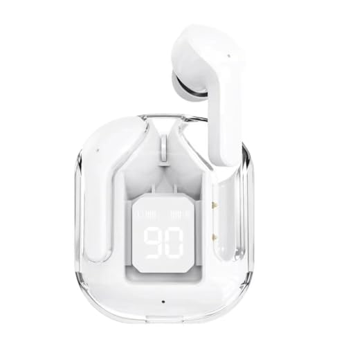 Ziyan Bluetooth Kopfhörer, Kopfhörer Kabellos Bluetooth 5.4 In Ear Kopfhörer Sport Gaming Headsets Geräuschreduzierung Ohrhörer Bass Touch Control für Allphone (Weiß) von Ziyan