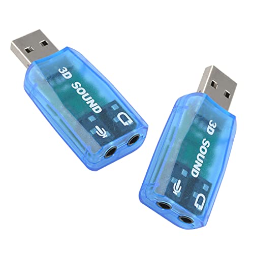 Ziyan Extern USB 2.0 Mic Lautsprecher 3D Soundkarte Headset Audio Adapter 5.1 Kanal von Ziyan