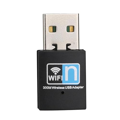 Ziyan WLAN Adapter, USB WLAN Stick Adapter 300 Mbit/s WLAN USB Adapter Wireless LAN WiFi Dongle Stick Network Adapter IEEE 802.11b/g/n für Windows, Mac und Linux von Ziyan
