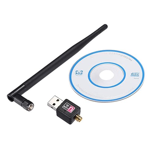 Ziyan WiFi WLAN Stick Adapter USB 150Mbit 2dBi Wireless DrahtlosDongle Antenne für Windows Vista/XP/2000/7/8/10, Linux, MAC OS von Ziyan