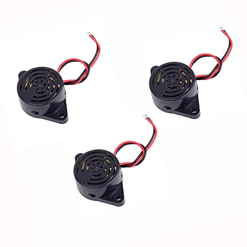 ZkeeShop 3Pcs Buzzer Alarm DC 3V-24V 100dB Piezo Buzzer 30 X 15mm/1.18 X 0.59inch ZkeeShop 3Pcs Buzzer Alarm DC 3V-24V 100dB Piezo Buzzer 30 X 15mm/1.18 X 0.59inch von ZkeeShop