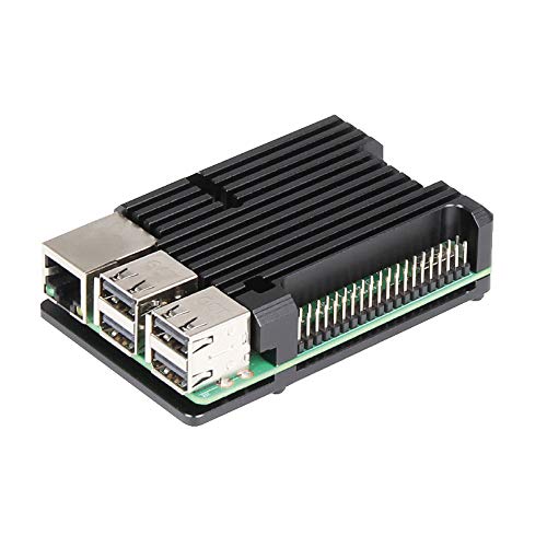 ZkeeShop Aluminium Gehäuse Compatible for Raspberry Pi 3 Model B，Pi 3 B+，Pi 2 Model B (Raspberry Pi Board Nicht enthalten) (Without Fan) von ZkeeShop