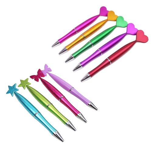 Zktfyshk 10x Kugelschreiber Schwarzer Stationery Stift Glatte Schreibstift Niedliche Sternsschule Stiftschule Vorräte von Zktfyshk