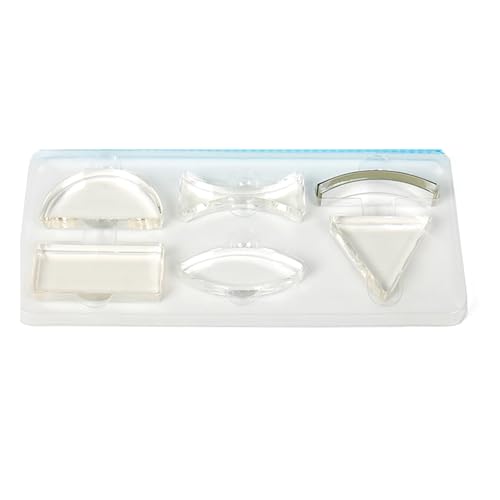 6PCS Optik Objektiv Experiment Für Klassenzimmer Acryl Objektiv Dreiecks Halbkreis Rechteck Konkave Bikonvex Objektiv von Zkydhbd