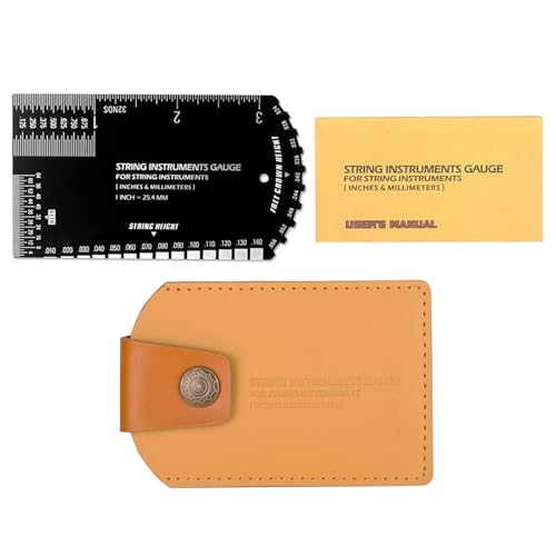 Guitar Fret Rocker Luthier Tool Geschenk Gitarren Setup Tool Für Elektrische Akustik Gitarren Lineal String Action Lineal Gauge Werkzeug von Zkydhbd