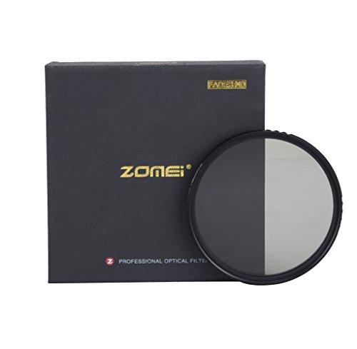 ZOMEI Variabler ND-Filter, ABS, schmal, einstellbar, Graufilter ND2-400, kein X Kreuz auf Bild (67 mm) von ZoMei