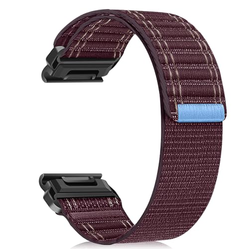 ZoRoll 20 mm QuickFit Armband für Garmin Fenix 8 43 mm/Fenix 7S Pro Solar/7S/6S/6S Pro/5S/5S Plus, Wellenmuster Nylon Sport Loop Ersatzarmband für Garmin Descent Mk3S/Mk3Si/Mk2S - WeinRot ZoRoll 20 mm QuickFit Armband für Garmin Fenix 8 43 mm/Fenix 7S Pro Solar/7S/6S/6S Pro/5S/5S Plus, Wellenmuster Nylon Sport Loop Ersatzarmband für Garmin Descent Mk3S/Mk3Si/Mk2S - WeinRot von ZoRoll
