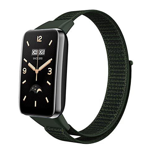 ZoRoll Armband Kompatibel mit Xiaomi Mi Band 7 Pro/Xiaomi Smart Band 7 Pro, Nylon Einstellbar Klettverschluss Ersatzarmband Sport Loop Soft Kompatibel mit Mi Band 7 Pro/Smart Band 7 Pro - Armee-Grün von ZoRoll