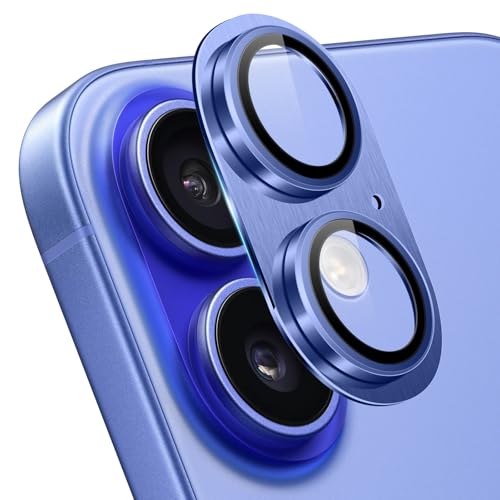 ZoRoll Kamera Schutzfolie Kompatibel mit iPhone 16/16 Plus, Metall Aluminium Panzerfolie HD Klar Anti-Kratzer 9H Härte Kamera Glass Schutzfolie Kompatibel mit iPhone 16/16 Plus - Blau ZoRoll Kamera Schutzfolie Kompatibel mit iPhone 16/16 Plus, Metall Aluminium Panzerfolie HD Klar Anti-Kratzer 9H Härte Kamera Glass Schutzfolie Kompatibel mit iPhone 16/16 Plus - Blau von ZoRoll