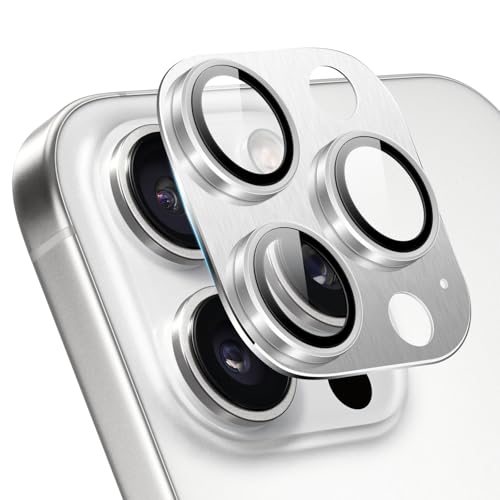 ZoRoll Kamera Schutzfolie Kompatibel mit iPhone 16 Pro /16 Pro Max, Metall Aluminium Panzerfolie HD Klar Anti-Kratzer 9H Härte Kamera Glass Schutzfolie für iPhone 16 Pro/16 Pro Max - Silber ZoRoll Kamera Schutzfolie Kompatibel mit iPhone 16 Pro /16 Pro Max, Metall Aluminium Panzerfolie HD Klar Anti-Kratzer 9H Härte Kamera Glass Schutzfolie für iPhone 16 Pro/16 Pro Max - Silber von ZoRoll