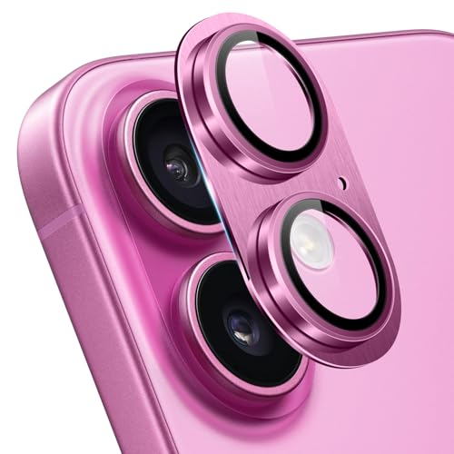 ZoRoll Kamera Schutzfolie Kompatibel mit iPhone 16/16 Plus, Metall Aluminium Panzerfolie HD Klar Anti-Kratzer 9H Härte Kamera Glass Schutzfolie Kompatibel mit iPhone 16/16 Plus - Rosa ZoRoll Kamera Schutzfolie Kompatibel mit iPhone 16/16 Plus, Metall Aluminium Panzerfolie HD Klar Anti-Kratzer 9H Härte Kamera Glass Schutzfolie Kompatibel mit iPhone 16/16 Plus - Rosa von ZoRoll