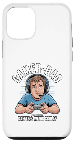 Gamer Dad - Powered by Kaffee & Wenig Schlaf Hülle für iPhone 12/12 Pro von Zocker Kaffee Club