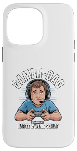 Gamer Dad - Powered by Kaffee & Wenig Schlaf Hülle für iPhone 14 Pro Max Gamer Dad - Powered by Kaffee & Wenig Schlaf Hülle für iPhone 14 Pro Max von Zocker Kaffee Club