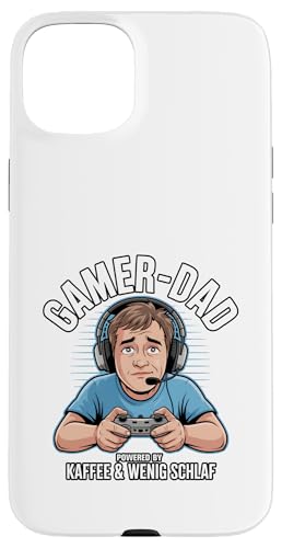 Gamer Dad - Powered by Kaffee & Wenig Schlaf Hülle für iPhone 15 Plus Gamer Dad - Powered by Kaffee & Wenig Schlaf Hülle für iPhone 15 Plus von Zocker Kaffee Club