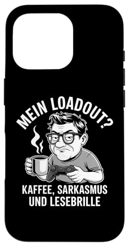 Mein Loadout: Kaffee Sarkasmus Lesebrille – Lustig & Nerdig Hülle für iPhone 16 Pro Mein Loadout: Kaffee Sarkasmus Lesebrille – Lustig & Nerdig Hülle für iPhone 16 Pro von Zocker Kaffee Club