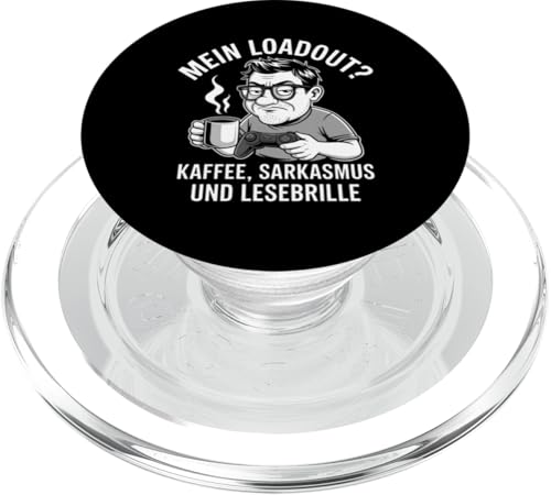 Mein Loadout: Kaffee Sarkasmus Lesebrille – Lustig & Nerdig PopSockets PopGrip für MagSafe Mein Loadout: Kaffee Sarkasmus Lesebrille – Lustig & Nerdig PopSockets PopGrip für MagSafe von Zocker Kaffee Club