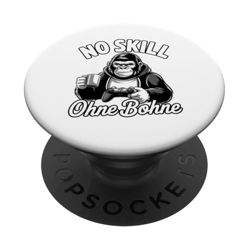 No Skill Ohne Bohne – Lustiger Gaming Kaffee Spruch PopSockets Klebender PopGrip No Skill Ohne Bohne – Lustiger Gaming Kaffee Spruch PopSockets Klebender PopGrip von Zocker Kaffee Club