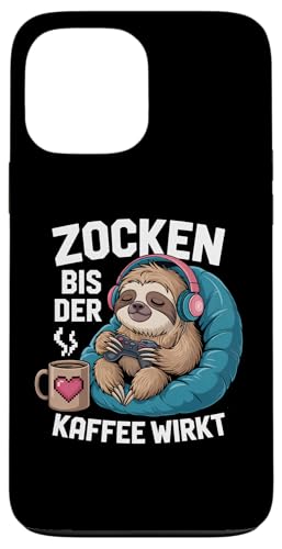 Zocken bis der Kaffee wirkt – Lustiges Gamer Kaffee Design Hülle für iPhone 13 Pro Max Zocken bis der Kaffee wirkt – Lustiges Gamer Kaffee Design Hülle für iPhone 13 Pro Max von Zocker Kaffee Club
