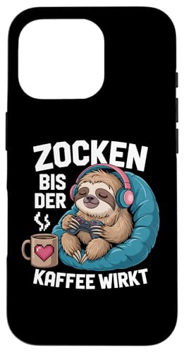 Zocken bis der Kaffee wirkt – Lustiges Gamer Kaffee Design Hülle für iPhone 16 Pro Zocken bis der Kaffee wirkt – Lustiges Gamer Kaffee Design Hülle für iPhone 16 Pro von Zocker Kaffee Club