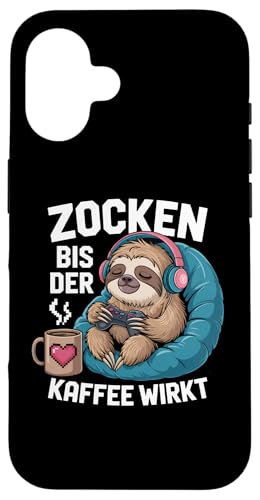 Zocken bis der Kaffee wirkt – Lustiges Gamer Kaffee Design Hülle für iPhone 16 Zocken bis der Kaffee wirkt – Lustiges Gamer Kaffee Design Hülle für iPhone 16 von Zocker Kaffee Club