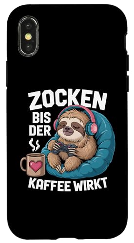 Zocken bis der Kaffee wirkt – Lustiges Gamer Kaffee Design Hülle für iPhone X/XS Zocken bis der Kaffee wirkt – Lustiges Gamer Kaffee Design Hülle für iPhone X/XS von Zocker Kaffee Club
