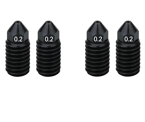 Zodazoqa Hot End für A1 Mini/A1 Druckkopf, verbessertes Hochtemperatur-gehärtetes Stahldüsen-Ersatzextruder-Set, kompatibel mit Bambu Lab A1 und A1 Mini 3D-Druck (Düse von 0,2 mm) von Zodazoqa