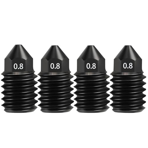 Zodazoqa Hot End für A1 Mini/A1 Druckkopf, verbessertes Hochtemperatur-gehärtetes Stahldüsen-Ersatzextruder-Set, kompatibel mit Bambu Lab A1 und A1 Mini 3D-Druck (Düse von 0,8 mm) von Zodazoqa