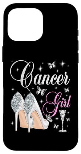 Krebs Mädchen Geburtstag Party Sternzeichen High Heels Schmetterlinge Hülle für iPhone 16 Pro Max Krebs Mädchen Geburtstag Party Sternzeichen High Heels Schmetterlinge Hülle für iPhone 16 Pro Max von Zodiac Birthday Team