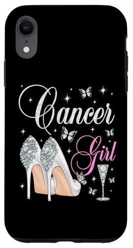 Krebs Mädchen Geburtstag Party Sternzeichen High Heels Schmetterlinge Hülle für iPhone XR Krebs Mädchen Geburtstag Party Sternzeichen High Heels Schmetterlinge Hülle für iPhone XR von Zodiac Birthday Team