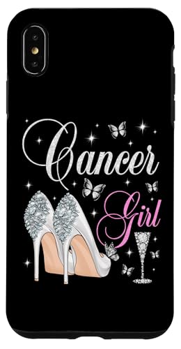 Krebs Mädchen Geburtstag Party Sternzeichen High Heels Schmetterlinge Hülle für iPhone XS Max Krebs Mädchen Geburtstag Party Sternzeichen High Heels Schmetterlinge Hülle für iPhone XS Max von Zodiac Birthday Team