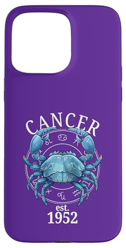 Sternzeichenkrebs Geboren 1952 Hülle für iPhone 15 Pro Max Sternzeichenkrebs Geboren 1952 Hülle für iPhone 15 Pro Max von Zodiac Calendar Cancer