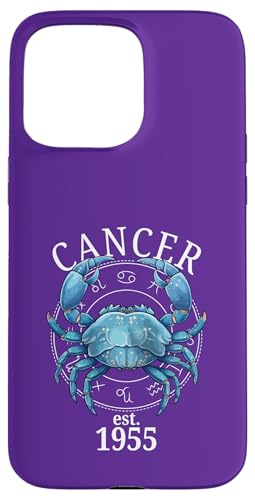 Sternzeichenkrebs Geboren 1955 Hülle für iPhone 15 Pro Max Sternzeichenkrebs Geboren 1955 Hülle für iPhone 15 Pro Max von Zodiac Calendar Cancer