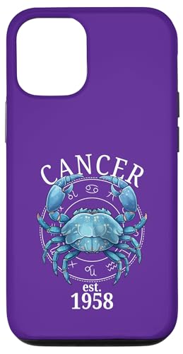 Sternzeichenkrebs Geboren 1958 Hülle für iPhone 12/12 Pro Sternzeichenkrebs Geboren 1958 Hülle für iPhone 12/12 Pro von Zodiac Calendar Cancer