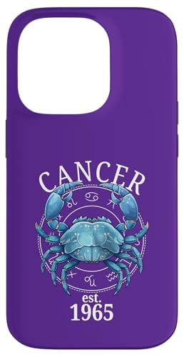 Sternzeichenkrebs Geboren 1965 Hülle für iPhone 14 Pro von Zodiac Calendar Cancer