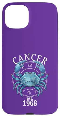 Sternzeichenkrebs Geboren 1968 Hülle für iPhone 15 Plus Sternzeichenkrebs Geboren 1968 Hülle für iPhone 15 Plus von Zodiac Calendar Cancer