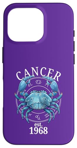 Sternzeichenkrebs Geboren 1968 Hülle für iPhone 16 Pro von Zodiac Calendar Cancer