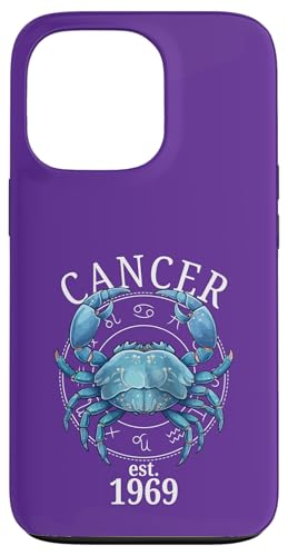 Sternzeichenkrebs Geboren 1969 Hülle für iPhone 13 Pro von Zodiac Calendar Cancer