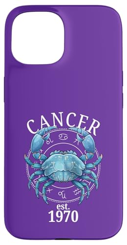 Sternzeichenkrebs Geboren 1970 Hülle für iPhone 15 von Zodiac Calendar Cancer