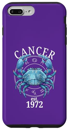 Sternzeichenkrebs Geboren 1972 Hülle für iPhone 7 Plus/8 Plus von Zodiac Calendar Cancer