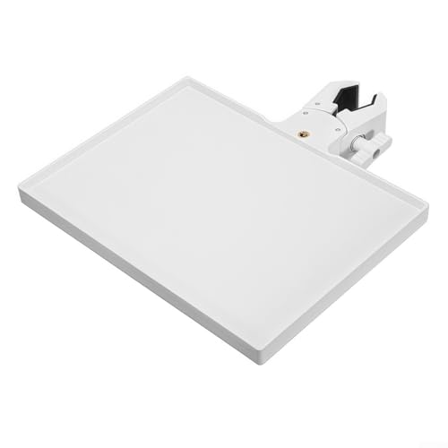 Für Mikrofonständer Zubehörablage mit Handy-Clip für einfache Einrichtung und Verwendung (Weiß) von Zoegneer
