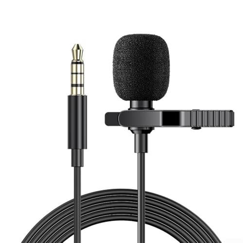 Kompaktes Lavalier-Mikrofon für Vlogs und Interviews, Geräuschunterdrückungsfunktion mit Typ C und 3 5-mm-Kompatibilität (3,5-mm-Stecker) von Zoegneer