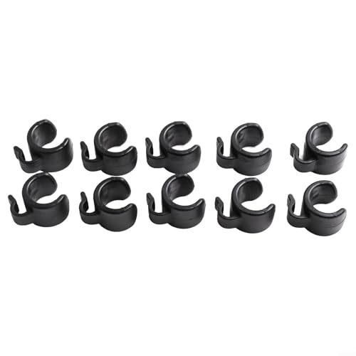 Leichte und kompakte Mikrofon-Kabel-Clips organisieren und sichern Ihre Kabel mit Leichtigkeit (10 Stück) (20 mm) von Zoegneer