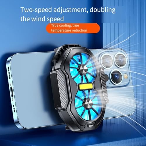 Tragbarer Gaming-Telefon-Kühler mit Dual-Modi, fortschrittlicher Kühltechnologie und RGB-Lichtern für maximalen Spielkomfort (Laden) von Zoegneer