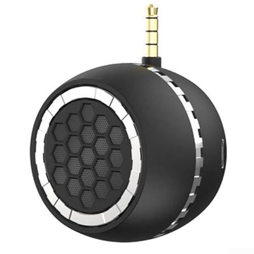 Zoegneer Tragbares Mini-Audiogerät, kompakter HiFi-Lautsprecher mit wiederaufladbarem Komfort, perfekt für jede Einstellung (schwarz-Y7) von Zoegneer