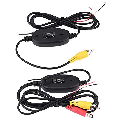 -Video 2.4GHz Wireless Sender und Empfängerkit ideal für Parkpark -Backup -Kamera -Monitor -System für -Verbundvideoanschlüsse unterstützt Backup- und Frontkameras, die für von Zohisin