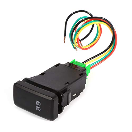 Zohisin 12 V 5 Pin Auto Auto Push LED Hecklicht Kippschalter kompatibel mit Landcruiser Hilux Prado FJ mit rotem LED -Licht und ABS -Kunststoffmaterial von Zohisin